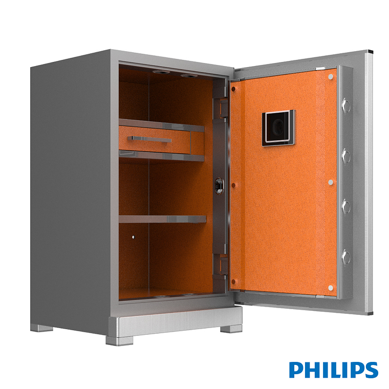 Caja Fuerte Philips Modelo SBX701-7BO - (775×500×460 mm) (131 kg) - Color Gris 2