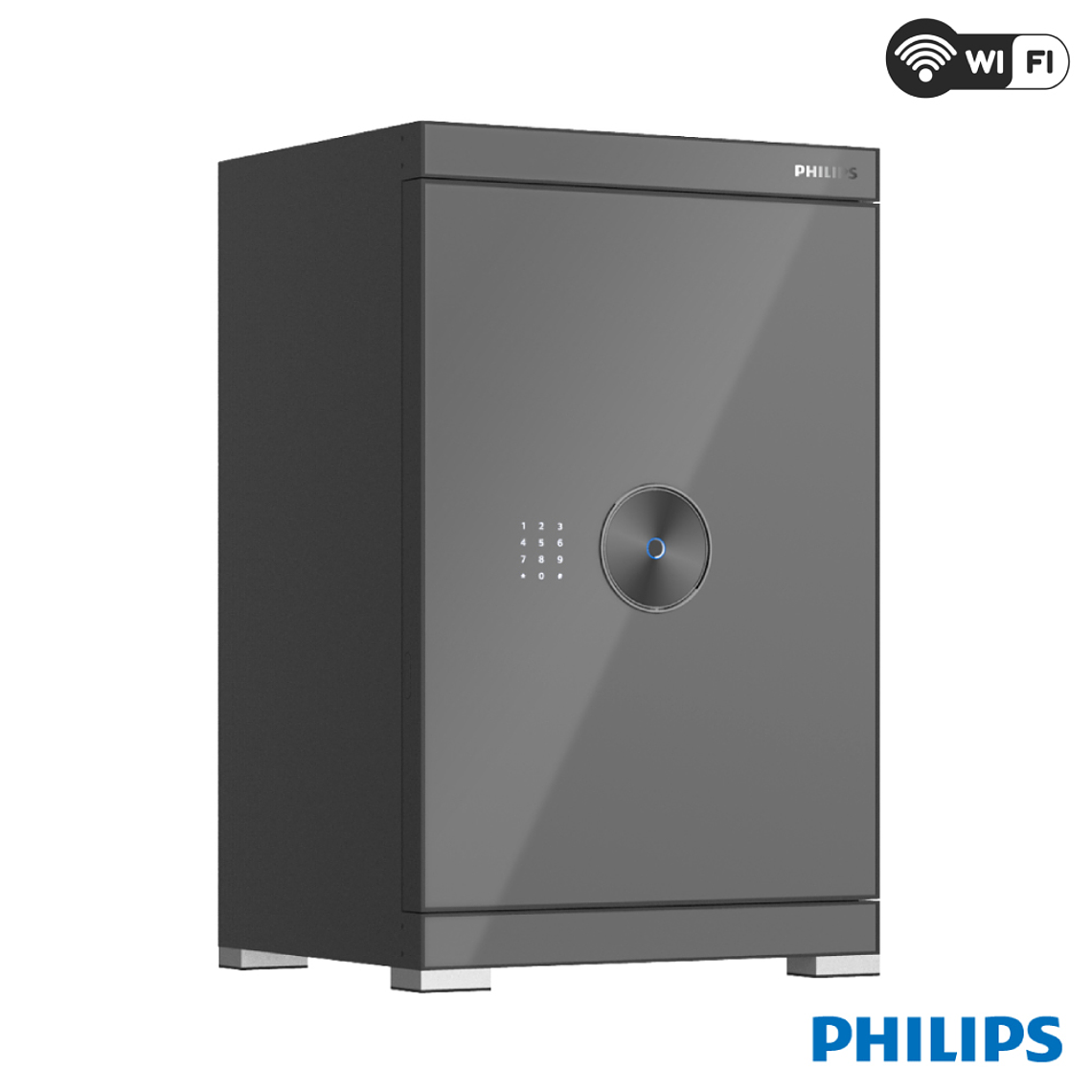 Caja Fuerte Philips Modelo SBX602-6CU WIFI - Color Gris 2