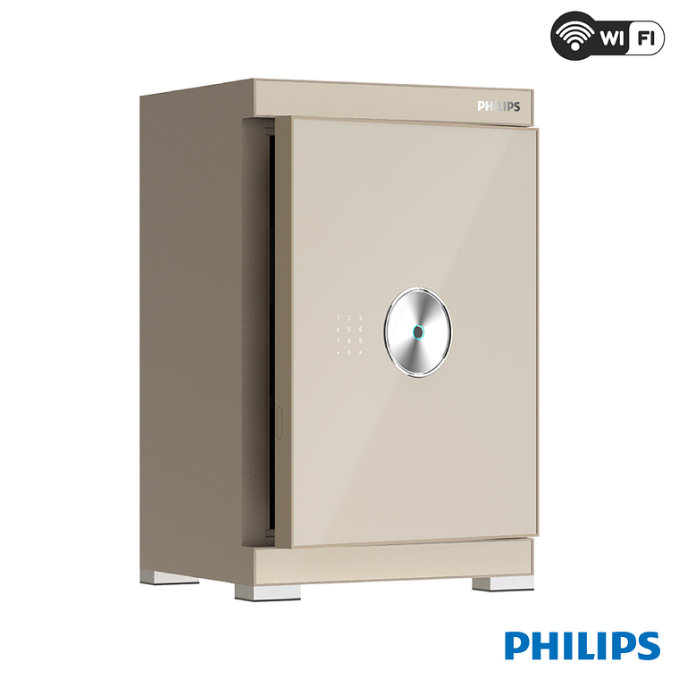 Caja Fuerte Philips Modelo SBX602-6CU WIFI - Color Dorado 1