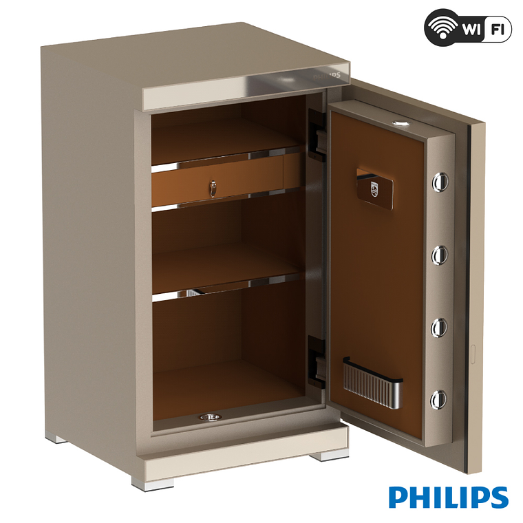 Caja Fuerte Philips Modelo SBX602-8CU WIFI - Color Dorado 3