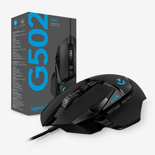 MOUSE G502 HERO PARA JUEGOS DE ALTO DESEMPEÑO 