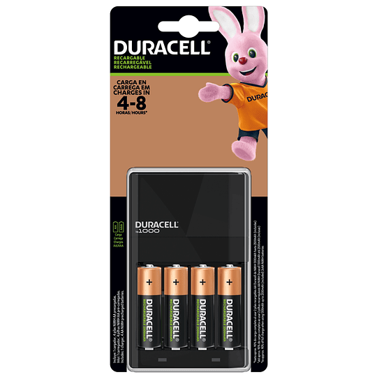 Pack Cargador Pilas Aa/aaa + 4 Pilas Duracell Recargables Aa