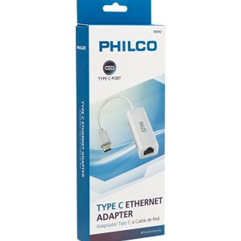 Cable Adaptador Usb Tipo C 3.1 A Rj45 Red Philco
