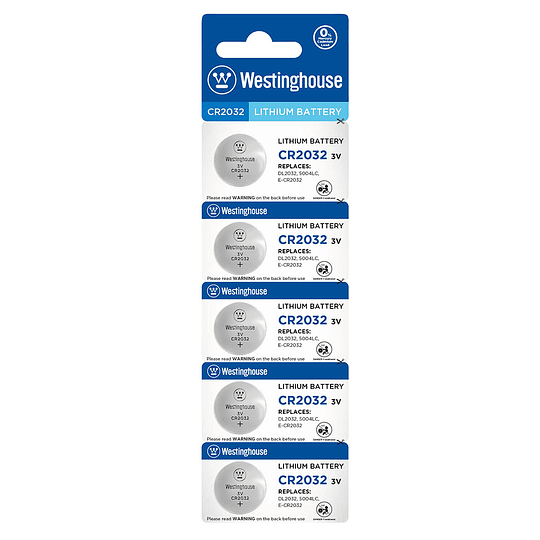 Pilas CR2032  Tipo Boton Westinghouse Pack 