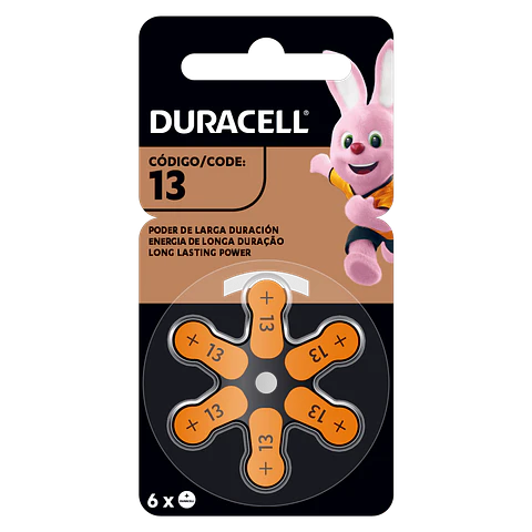 Pilas Auditivas Duracell  Modelo 13