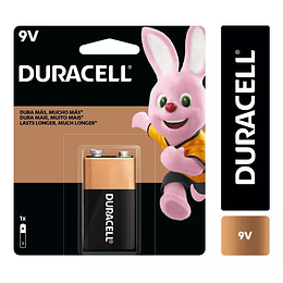 Batería 9v  Alcalina Duracell 
