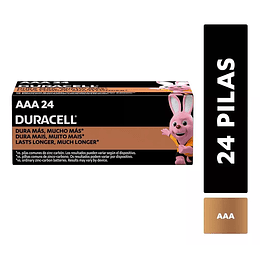 Pilas AAA  Alcalina 24 Unidades Duracell 