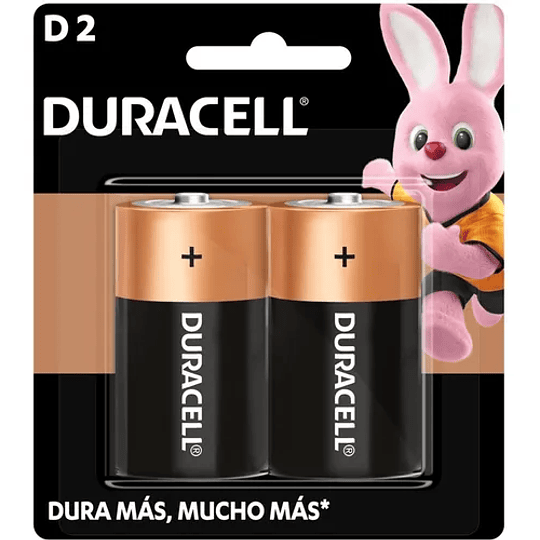 Pila Alcalina Duracell Blíster D 2 Unidades- REMATE