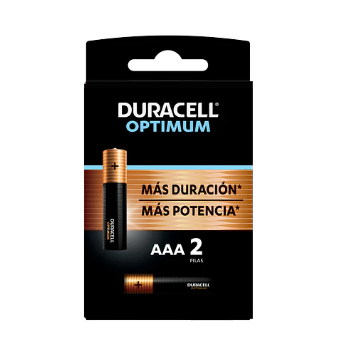 AAA 2 Pilas Duracell Optimum
