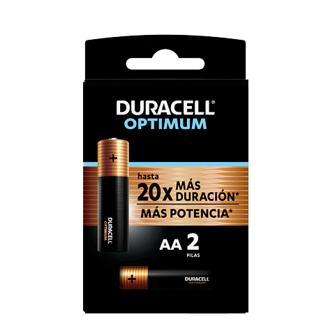 AA 2 Pilas Duracell Optimum