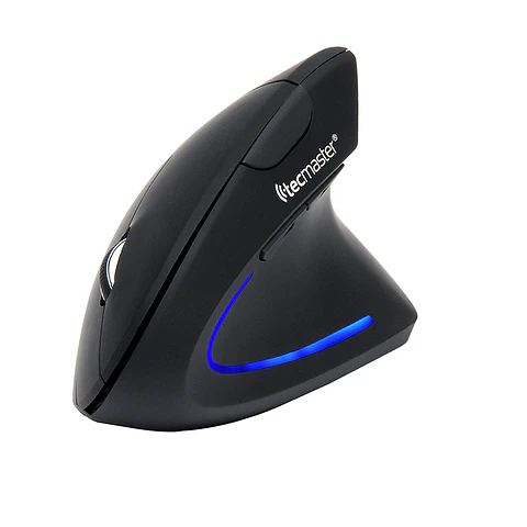 Mouse vertical inalámbrico y Bluetooth recargable 