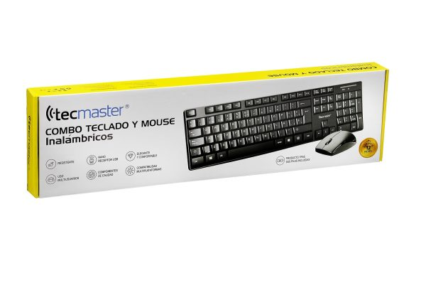 Combo teclado y mouse inalámbrico Tecmaster 2