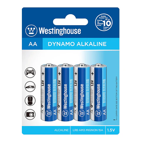 Pilas AA  Alcalina WestingHouse 4 unidades