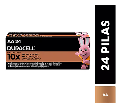 Pilas AA  Alcalina 24 Unidades Duracell 