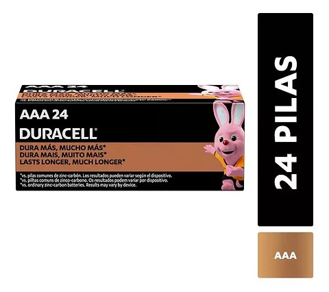 Pilas AAA  Alcalina 24 Unidades Duracell 