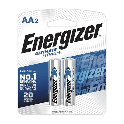 Pilas Litio AA Energizer Ultimate Lithium 2 Unidades 1.5V