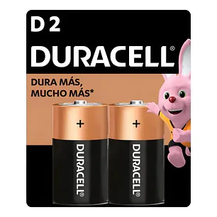 Pila Alcalina Duracell Blíster D 2 Unidades