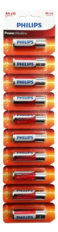 Philips AAx10 unidades alcalina tira 1