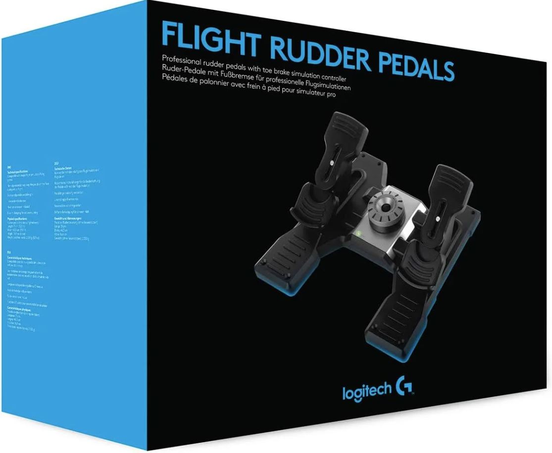 Pedales de Vuelo Logitech G Flight Rudder PC 2