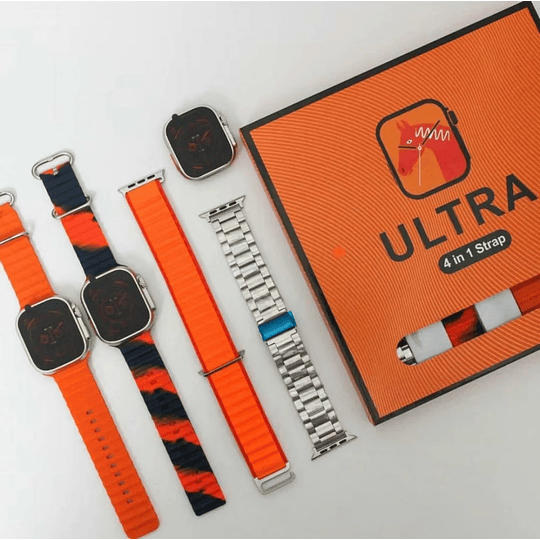  Pack Smartwatch Ultra + 4 Correias 