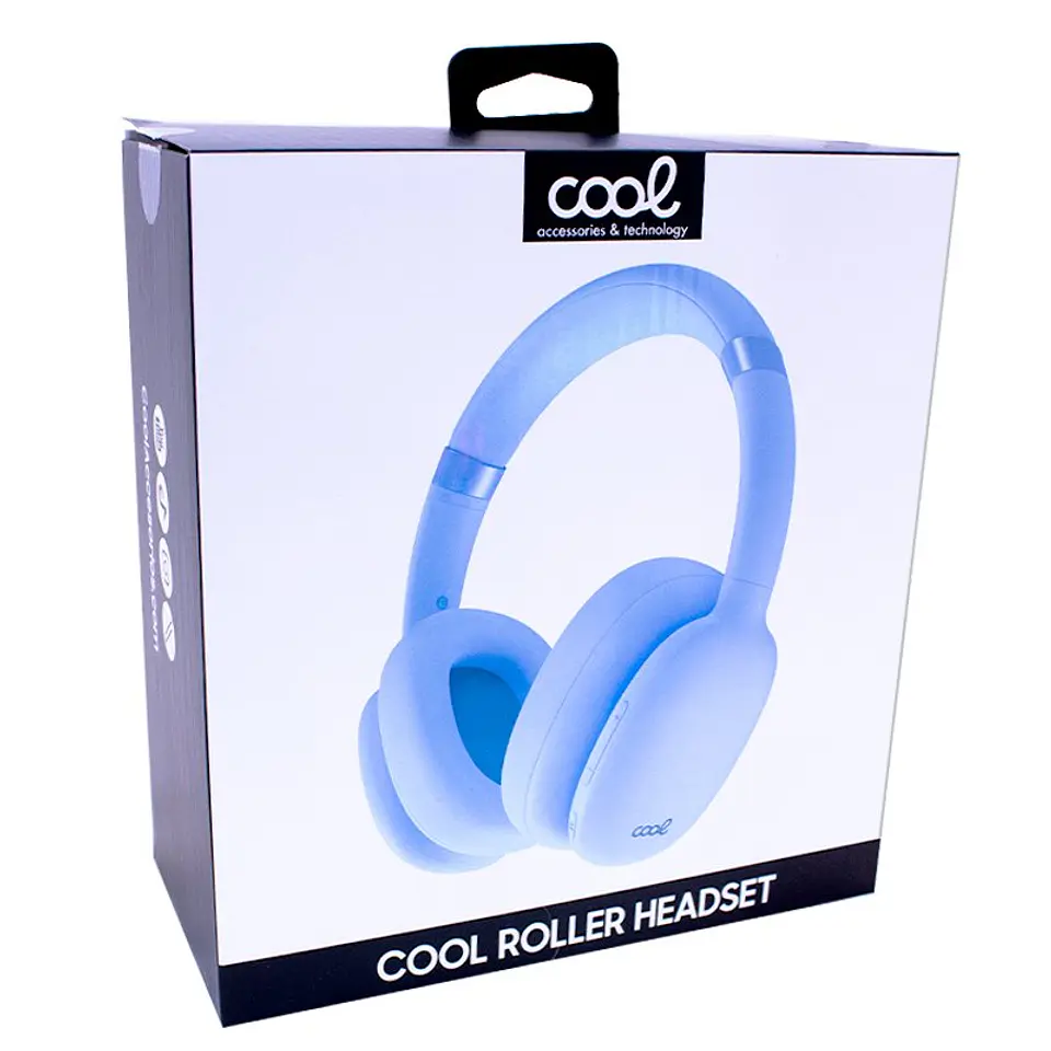 Auriculares Stereo Bluetooth Cascos COOL Roller Celeste 5
