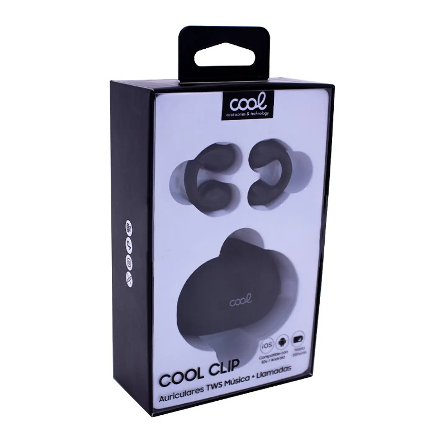 Auriculares Stereo Bluetooth Earbuds COOL Clip Negro 5
