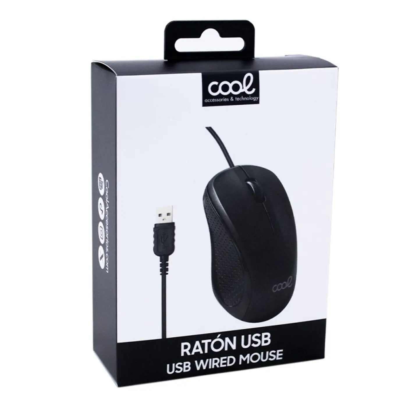 Ratón COOL USB Wired Negro 5