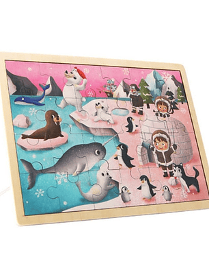 Rompecabezas de Madera de la Exploración al Artico