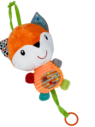 Muñeco de Peluche Zorro para Cuna: Un Compañero de Aventuras Táctiles