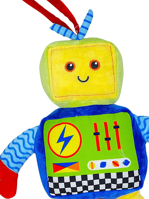 Muñeco de Peluche Robot con Melodía de Cuna