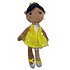 Muñeca Bailarina de Tela Amarilla