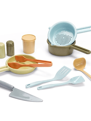 Juego de Cocina 12 pcs. Juguete Bioplástico Sustentable