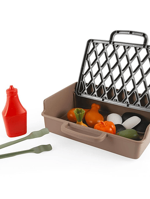 Juguete Parrilla Asado Barbacoa, Bioplástico Sustentable