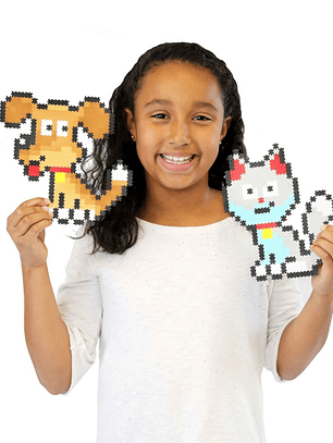 Jixelz Puzzle Rompe Cabezas De Pixeles, 700 Pcs  Set, Mascotas
