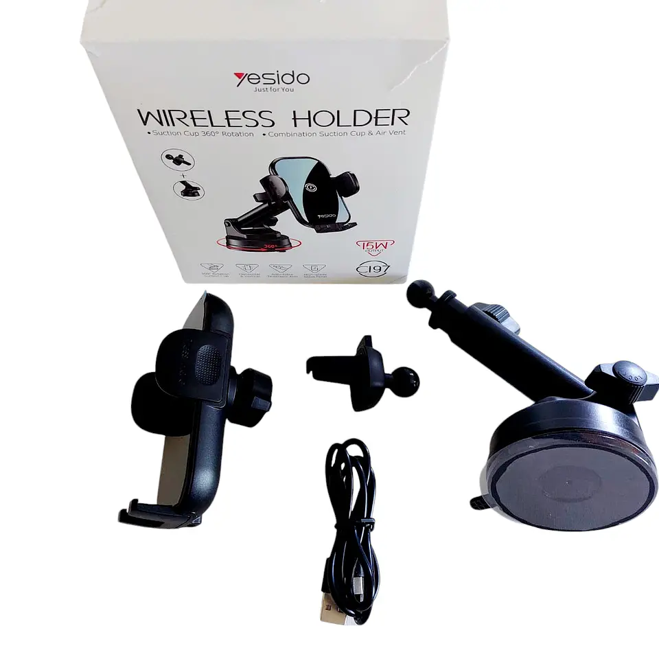 Cargador Magnetico Inalambrico 15W - Soporte para automóvil  5