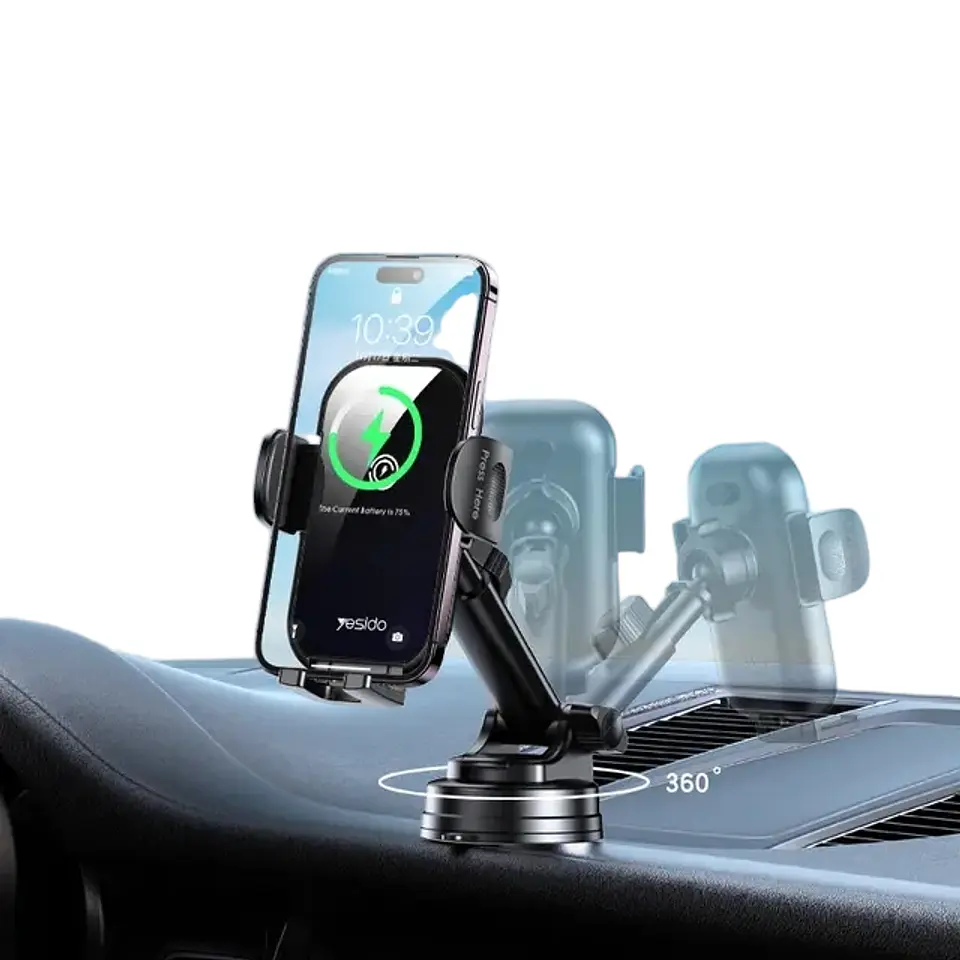 Cargador Magnetico Inalambrico 15W - Soporte para automóvil  6