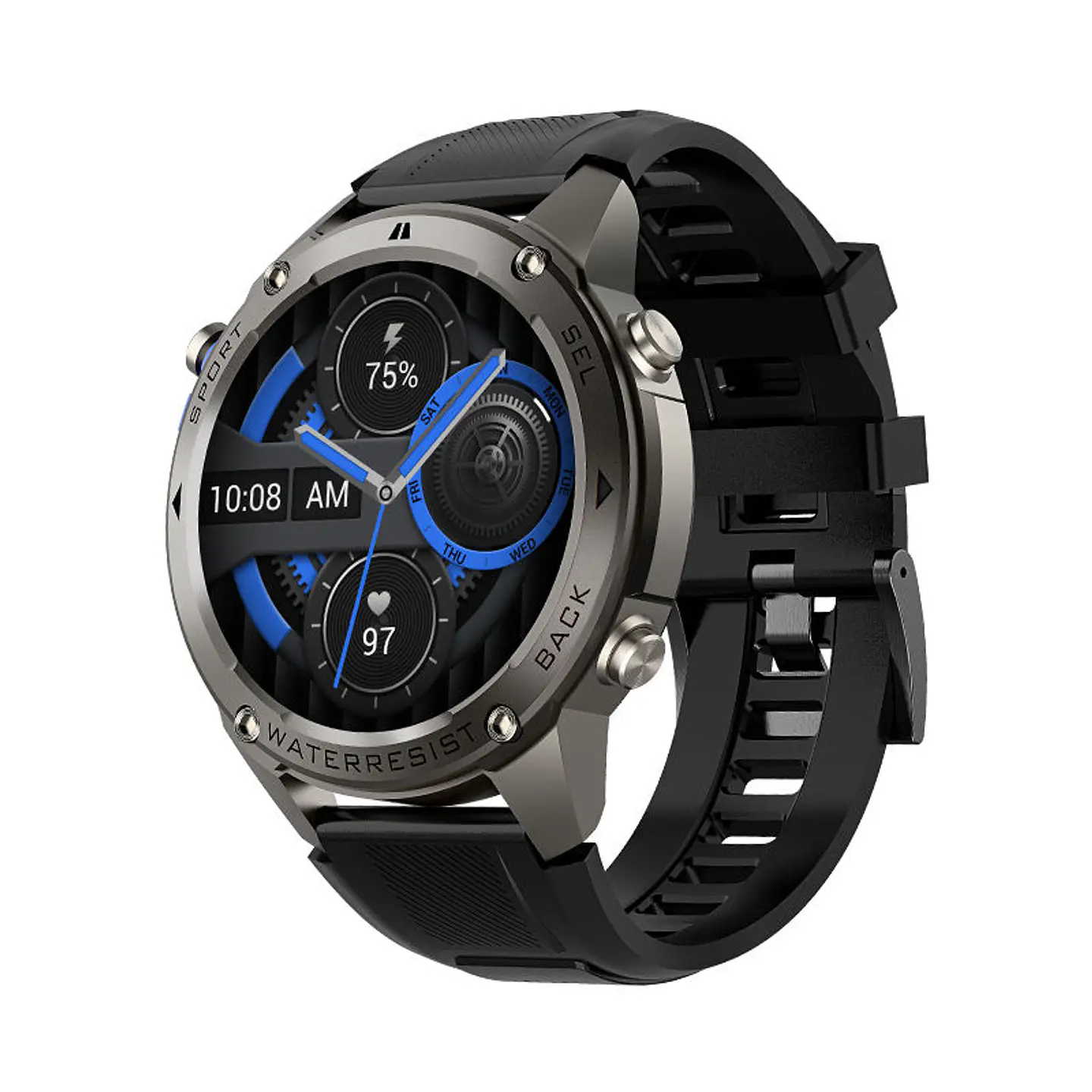 Smartwatch Deportivo Amoled 1.43  5atm Gps Brújula Altímetro 1