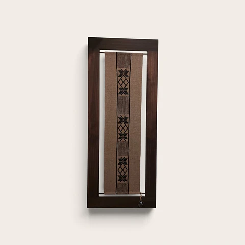 Cuadro Decorativo Vertical Diseño Mapuche - 57 x 137 cm 