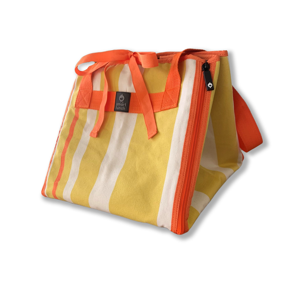 Toalha de Picnic Bag Riscas Amarelo