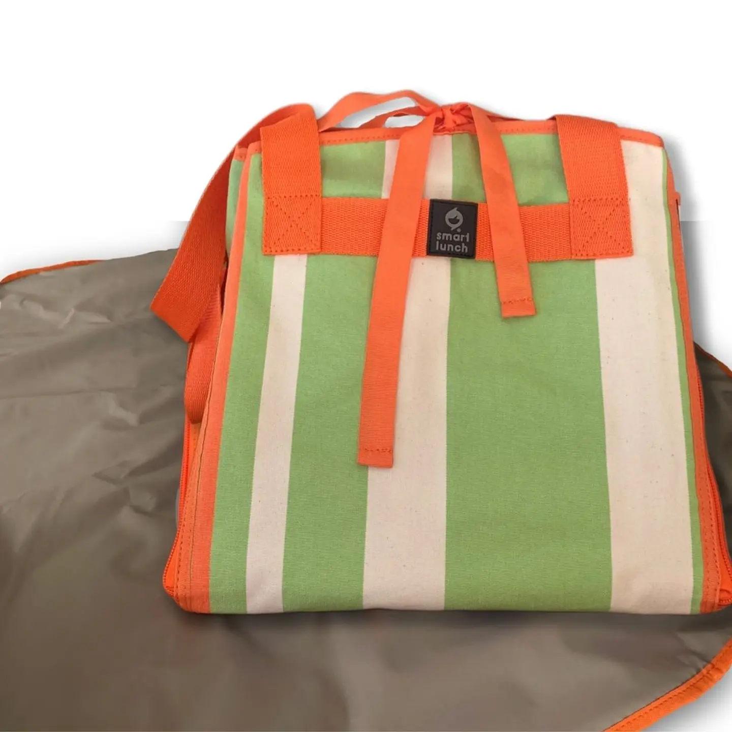 Saco Multifunções Canvas Riscas Verde 1