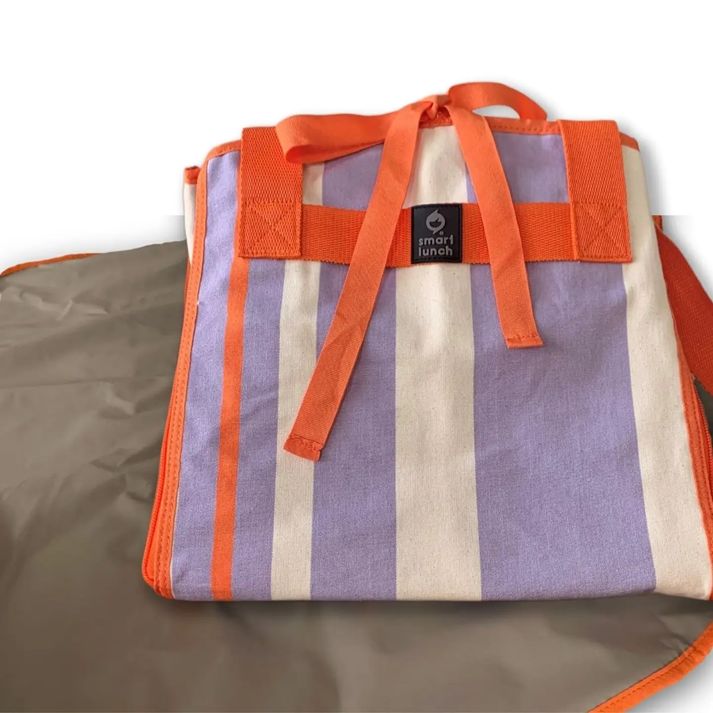 Saco Multifunções Canvas Riscas Alfazema 1