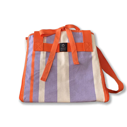 Saco Multifunções Canvas Riscas Alfazema