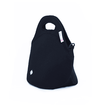 Soft Black Lunch Bag