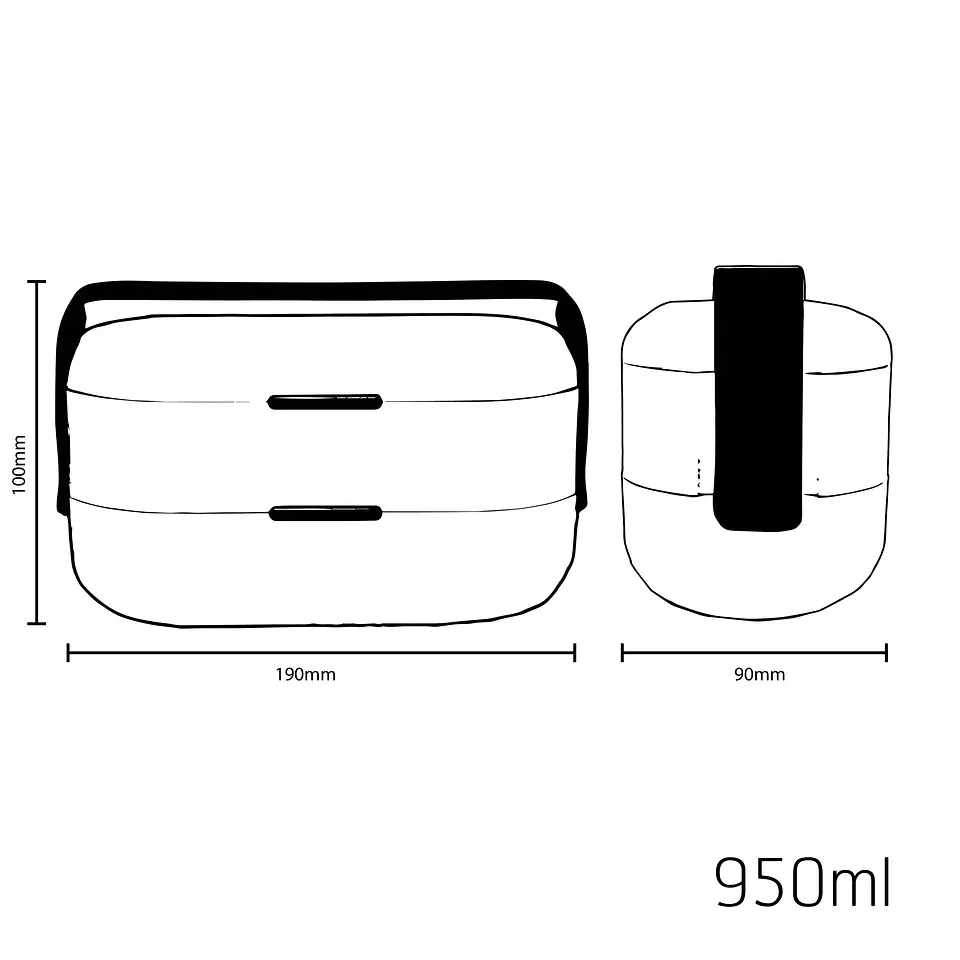 SmartBento Cinzento 950 ml 5