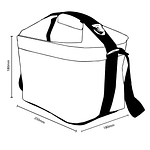 Cubic Pied de Poule Lunch Bag Set with accessories 