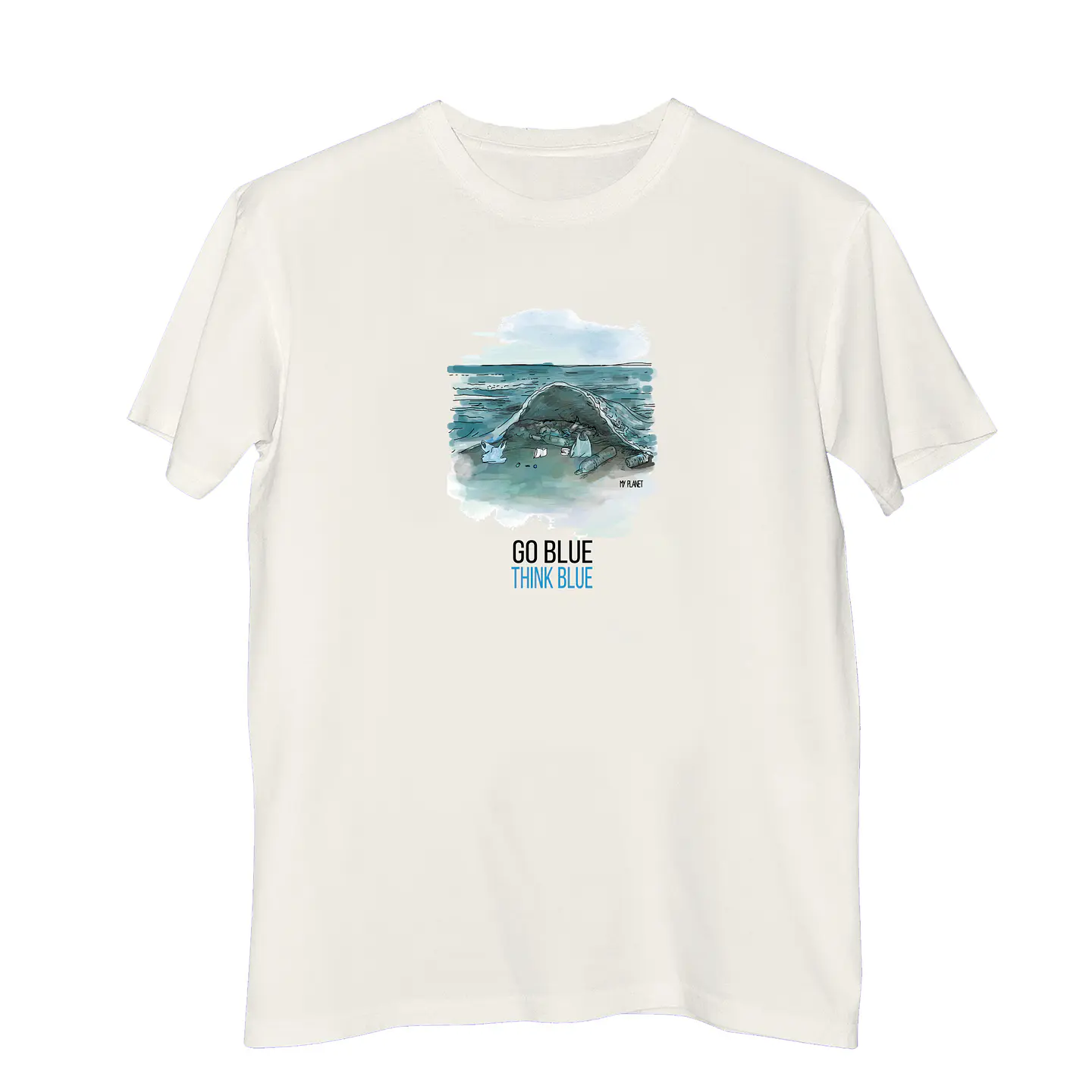 T-shirt My Planet  Go Blue Think Blue 1