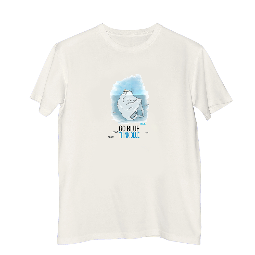 T-shirt My Planet  Go Blue Think Blue Ocean