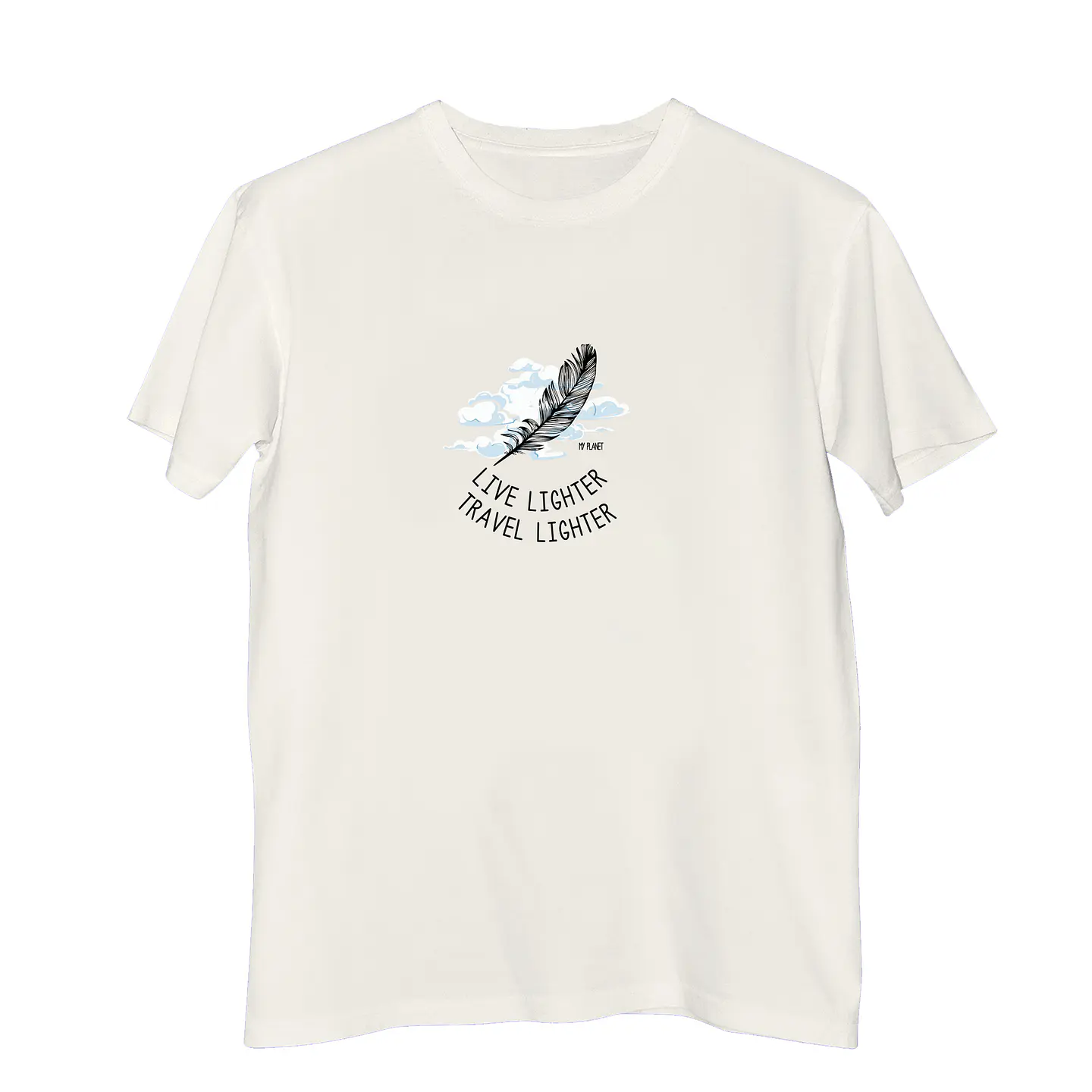 T-shirt My Planet  Live Lighter Think Lighter 1