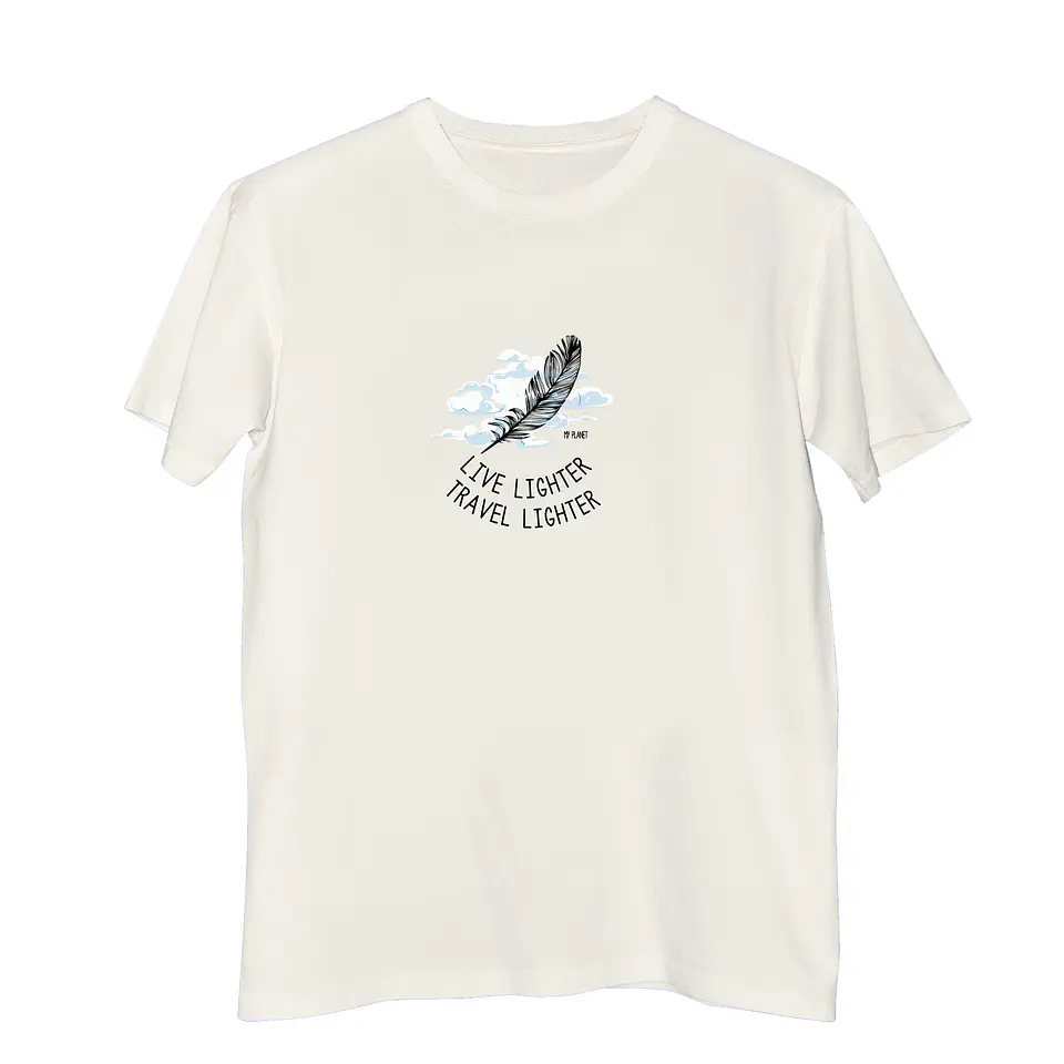 T-shirt My Planet  Live Lighter Think Lighter 1