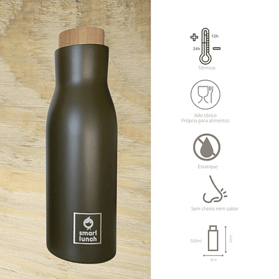 SmartBottle Botella Termo Verde Oliva 500 ml